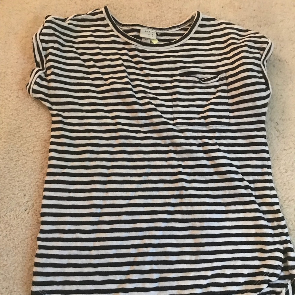 Black and white striped shirt